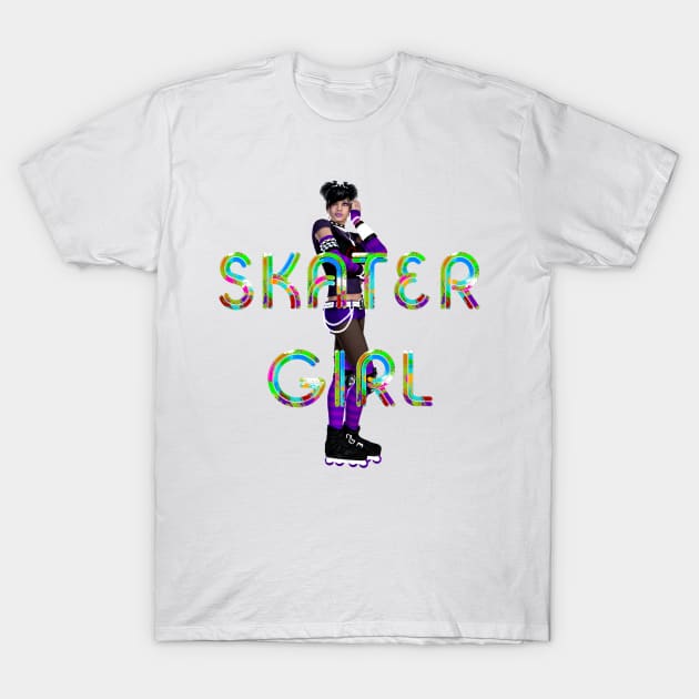 Skater Girl T-Shirt by teepossible